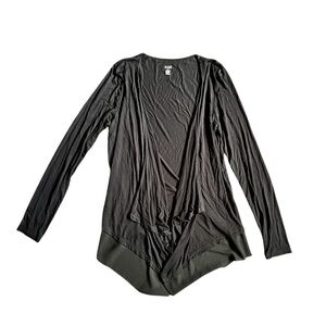 a.n.a Cardigan Lightweight Long Sleeve Cascading Open Front Kimono Style Soft M